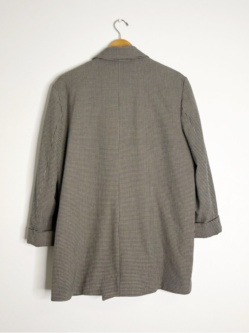 Abercrombie & Fitch Houndstooth Blazer Oversized Double Breasted Medium - Picture 6 of 7